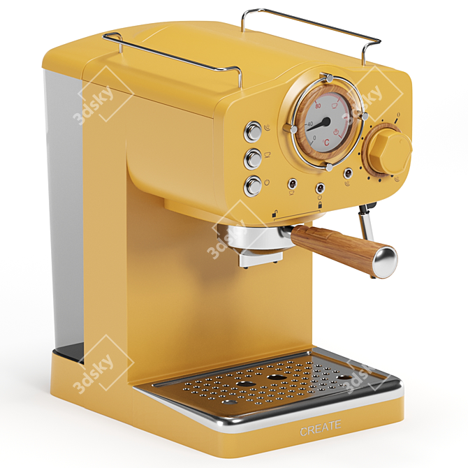 Dual Render Espresso Machine Set 3D model image 7