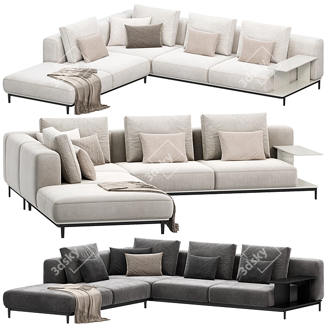 Modern BRERA Sofa by Poliform 3D model image 1