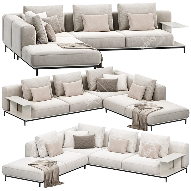 Modern BRERA Sofa by Poliform 3D model image 3