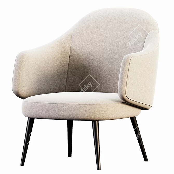 Modern Charlotte Chair 2015 Render 3D model image 3