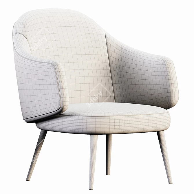 Modern Charlotte Chair 2015 Render 3D model image 6