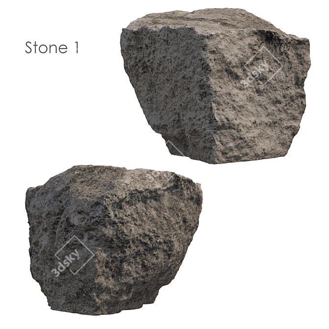 3 Stone Park Set 3D model image 3