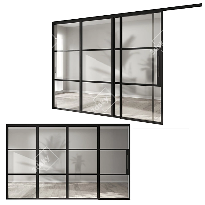 SmartSystems Sliding Doors Set 3D model image 1