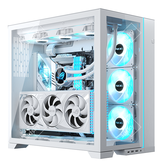 Powerful Gaming PC, 4K, V-Ray 3D model image 1