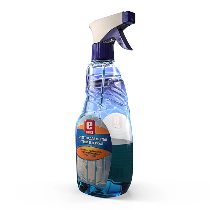 Household Chemicals: Organized Essentials 3D model image 2