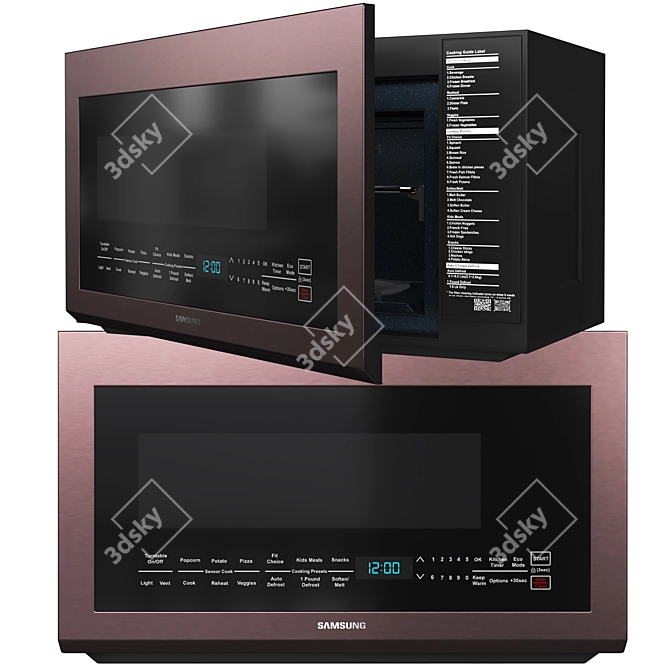 Samsung Bespoke Over-Range Microwave 3D model image 3