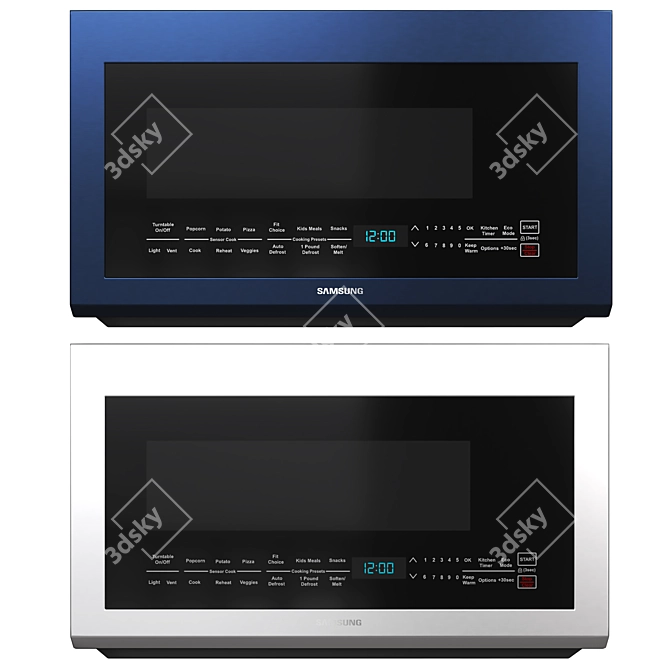 Samsung Bespoke Over-Range Microwave 3D model image 5