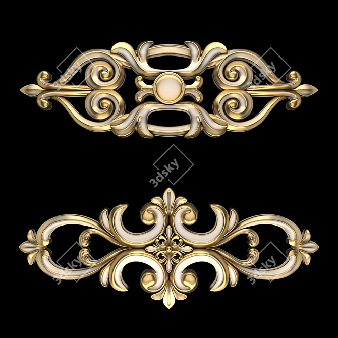 Elegance 3D Ornament Modeling Kit 3D model image 2