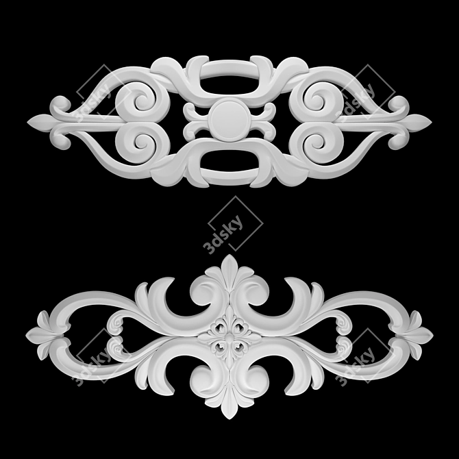 Elegance 3D Ornament Modeling Kit 3D model image 3