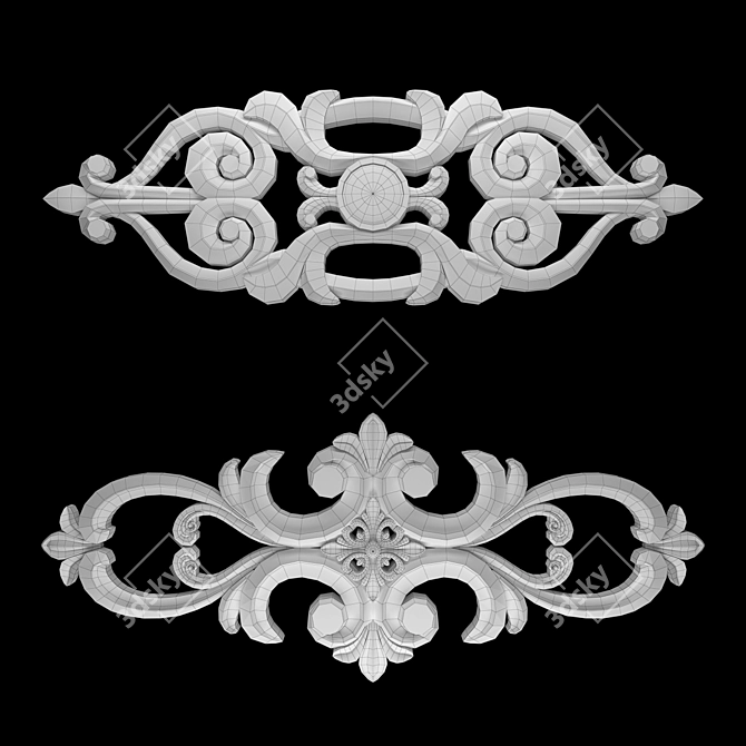 Elegance 3D Ornament Modeling Kit 3D model image 4