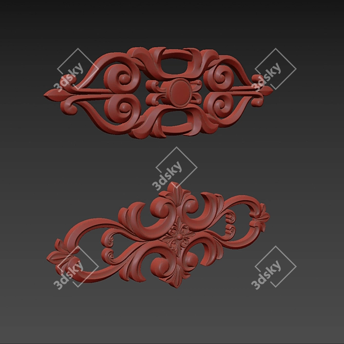 Elegance 3D Ornament Modeling Kit 3D model image 6