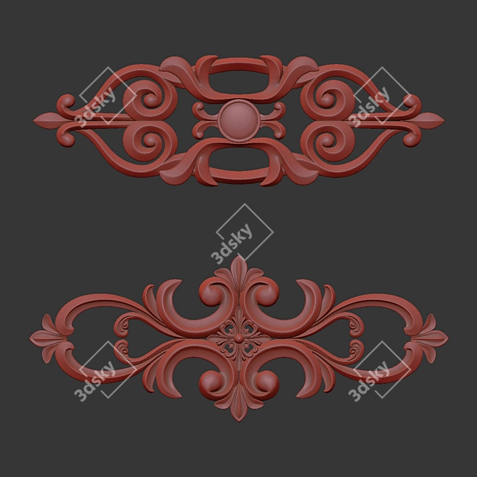 Elegance 3D Ornament Modeling Kit 3D model image 7