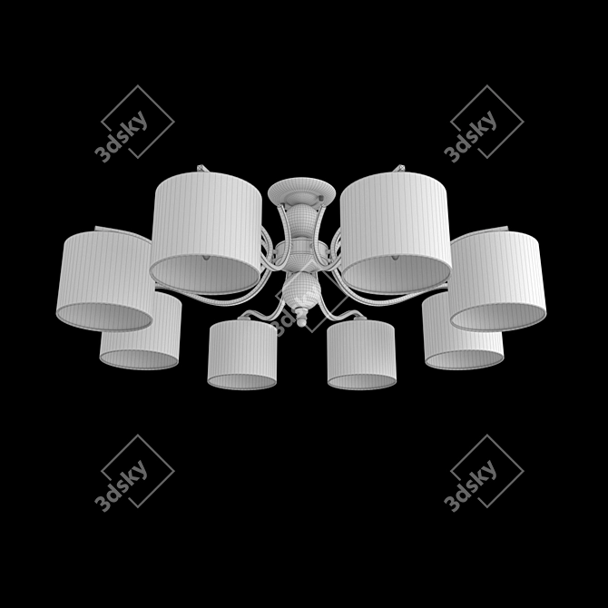 Eurosvet Shantel Ceiling Chandelier Beige 3D model image 2