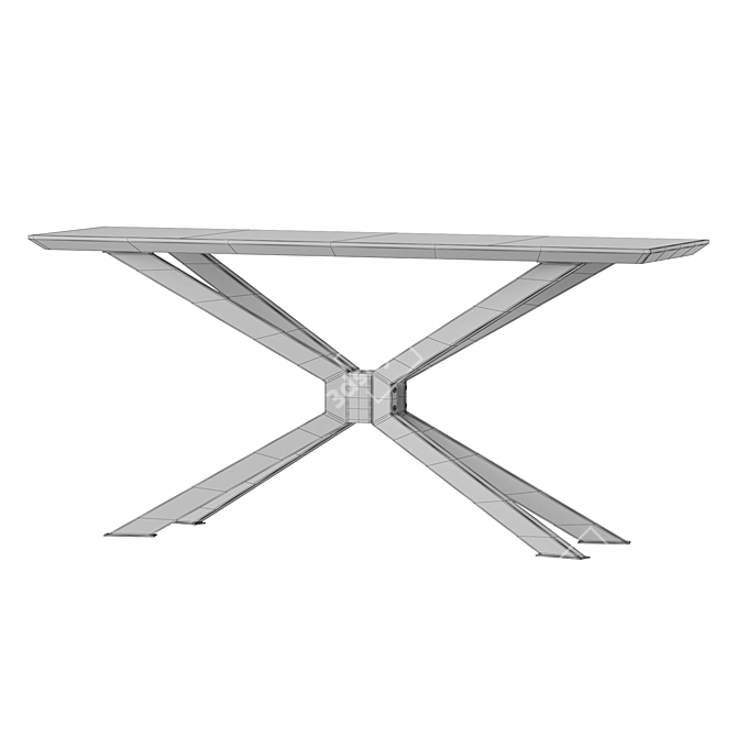 Sleek Elmandiron Skylar Console Table 3D model image 5