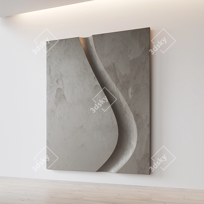 Abstract Relief Artwork 2000x1600mm 3D model image 3