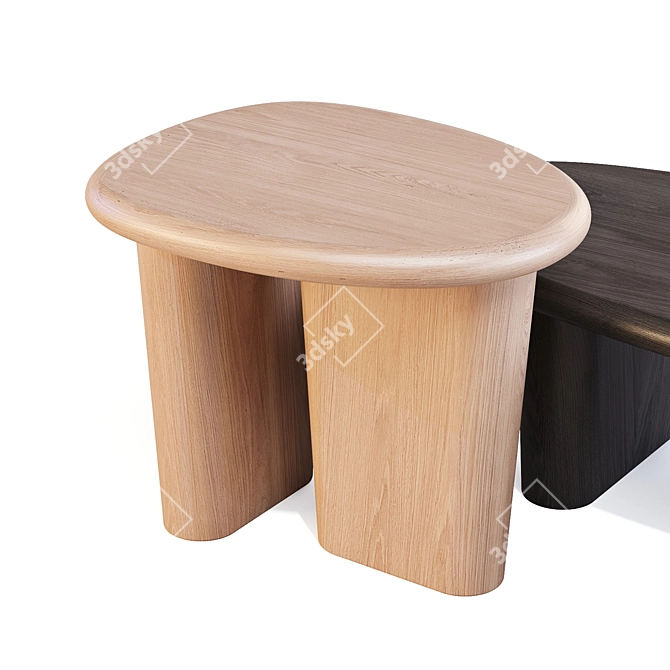 Nera Coffee & Side Tables 3D model image 4