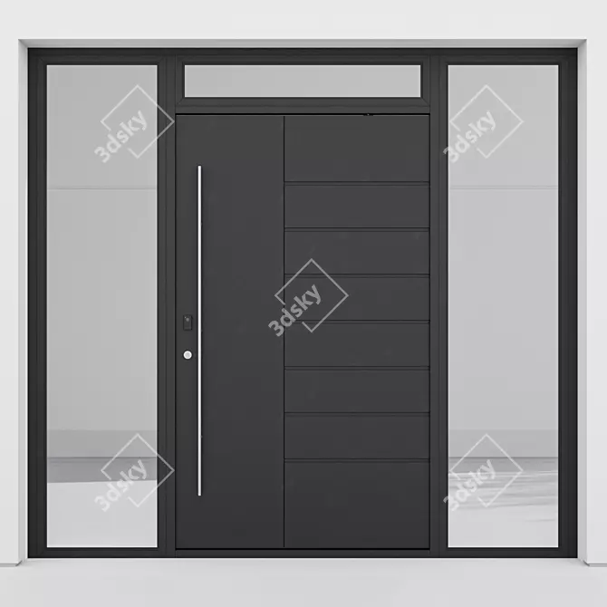 Corona Aluminium Door 59 Render 3D model image 2