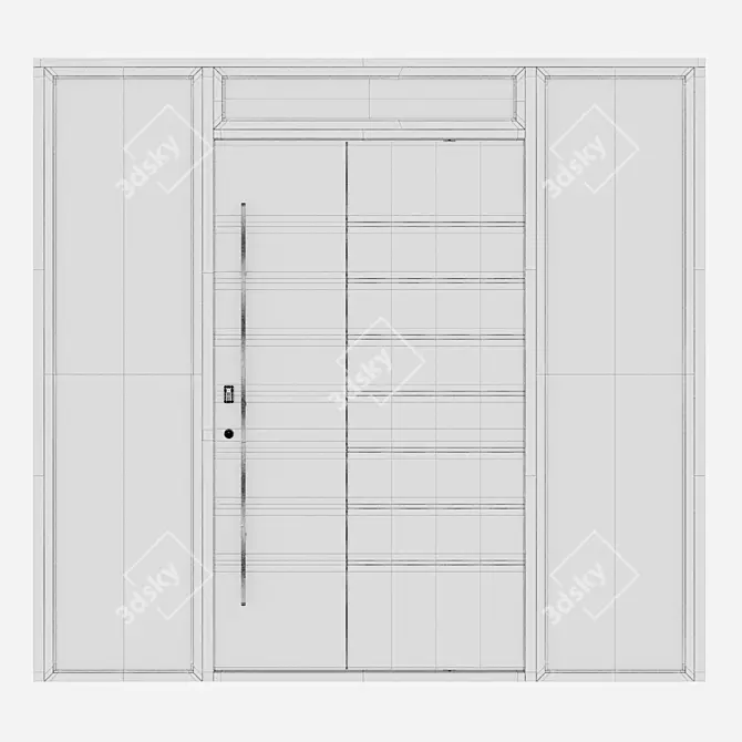 Corona Aluminium Door 59 Render 3D model image 4