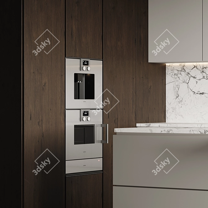 Modern Kitchen 3D Model Files 3D model image 5