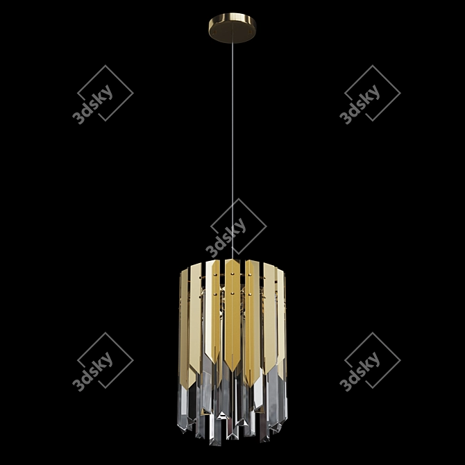 Elegant Vienna Chandelier Fixture 3D model image 1