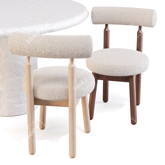 Modern Dining Set: Sol & Ross 3D model image 3