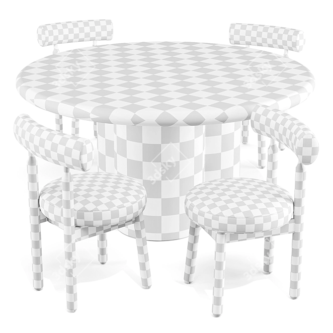 Modern Dining Set: Sol & Ross 3D model image 6