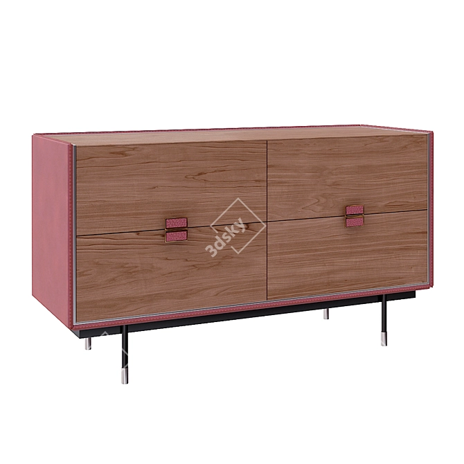 Elegant Corrin Low Stand Furniture 3D model image 1