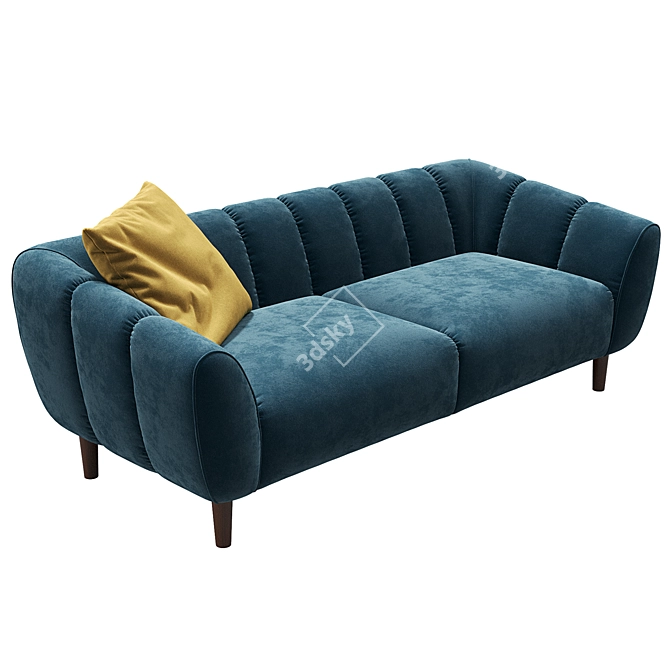 Kaza Bayton Sofa: Modern Comfort 3D model image 2