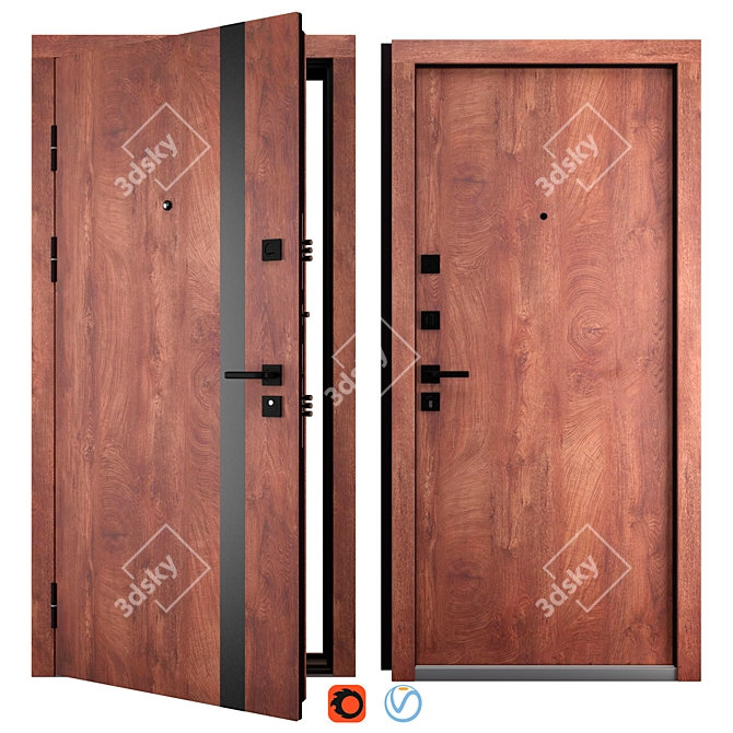 Stella Entry Metal Door (Abvehr) 3D model image 1