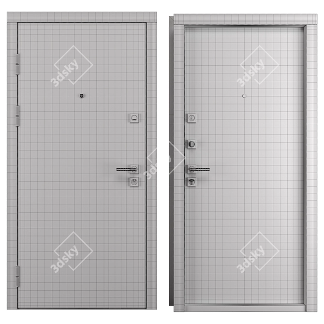 Stella Entry Metal Door (Abvehr) 3D model image 4