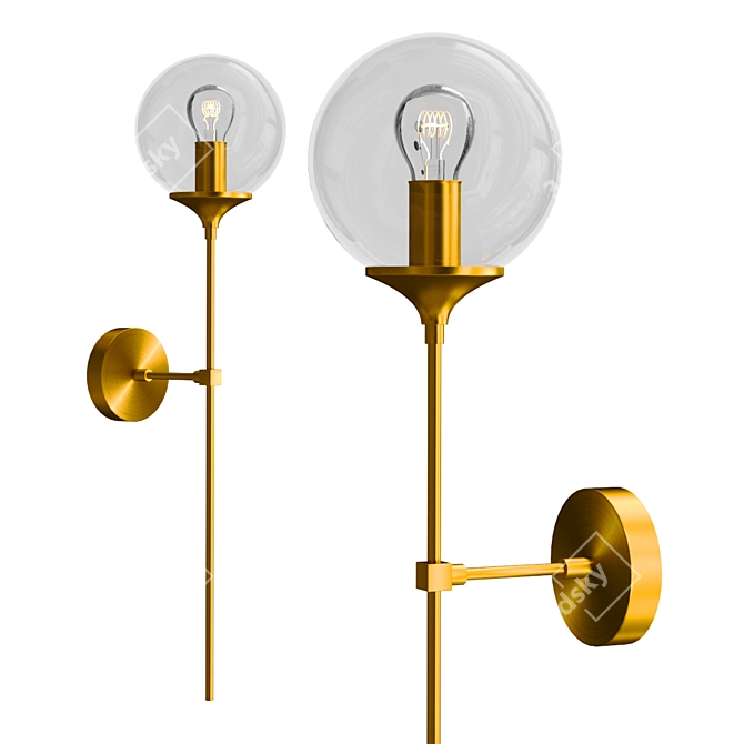 Modern Wall Light Fixture 2013 3D model image 1