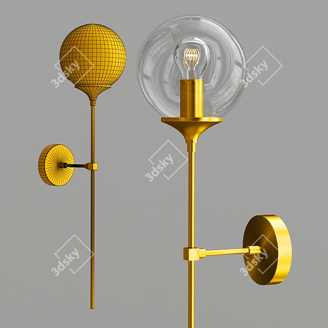 Modern Wall Light Fixture 2013 3D model image 3