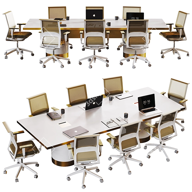  Office Set7: High-Detail 3D Models 3D model image 1