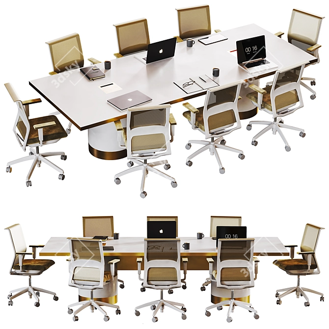  Office Set7: High-Detail 3D Models 3D model image 8