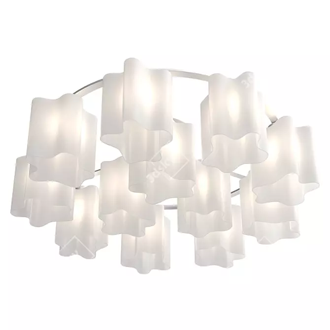 Contemporary Ceiling Light ONDE SL116 3D model image 1