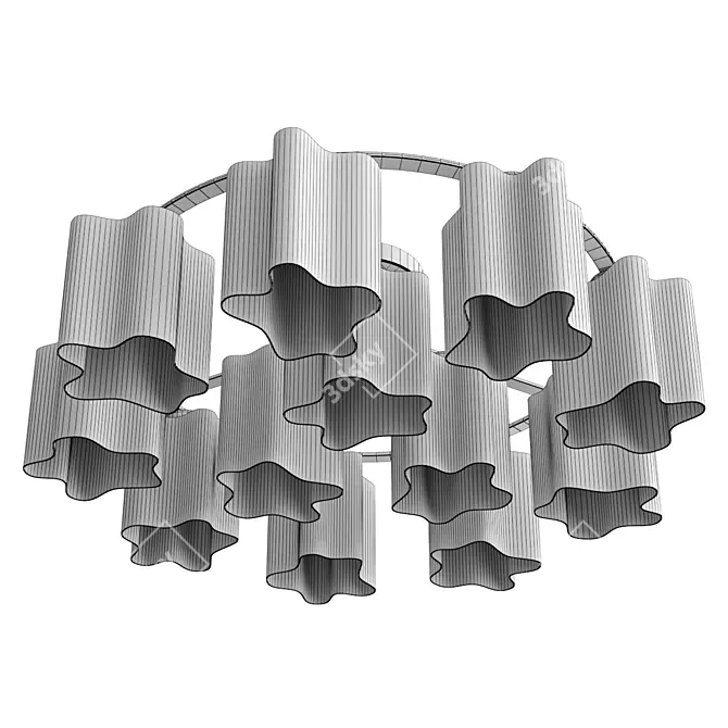 Contemporary Ceiling Light ONDE SL116 3D model image 2