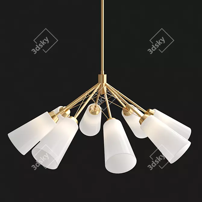 Elegant KNOSPE 2357-8P Chandelier 3D model image 2