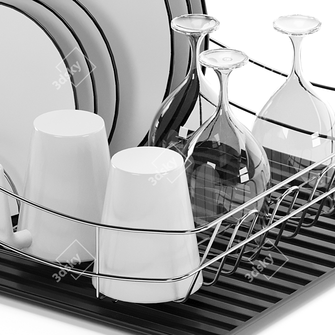 Tower Essentials Dish Drainer Set 3D model image 4