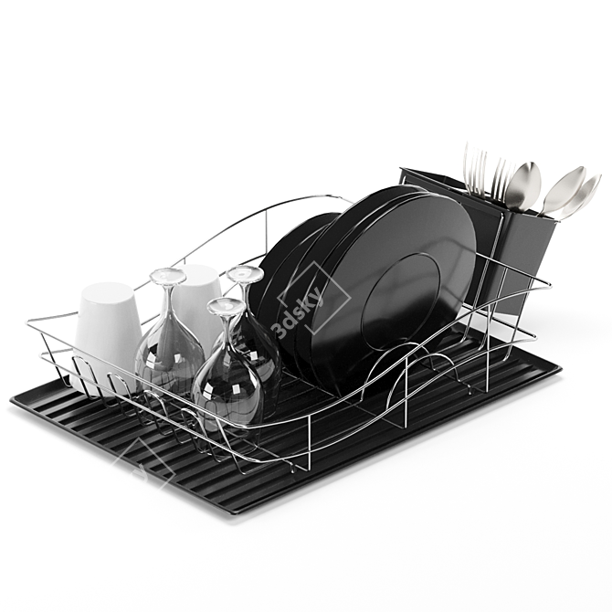 Tower Essentials Dish Drainer Set 3D model image 6