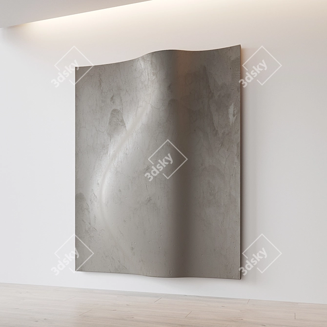 Abstract Relief Composition Wall Art 3D model image 3