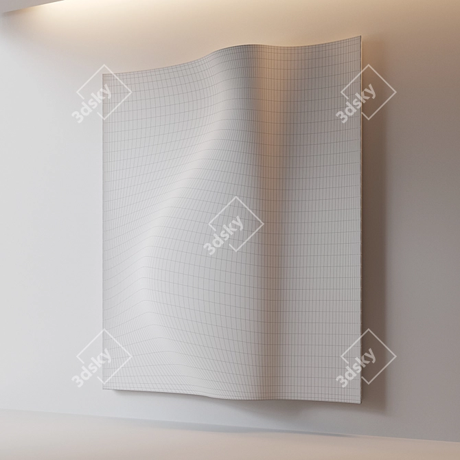 Abstract Relief Composition Wall Art 3D model image 4