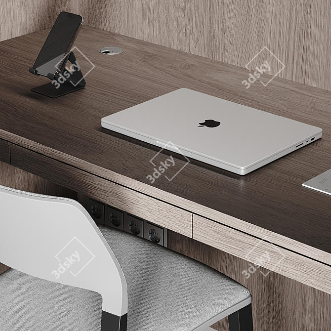 Modern Workspace Setup Kit 3D model image 4