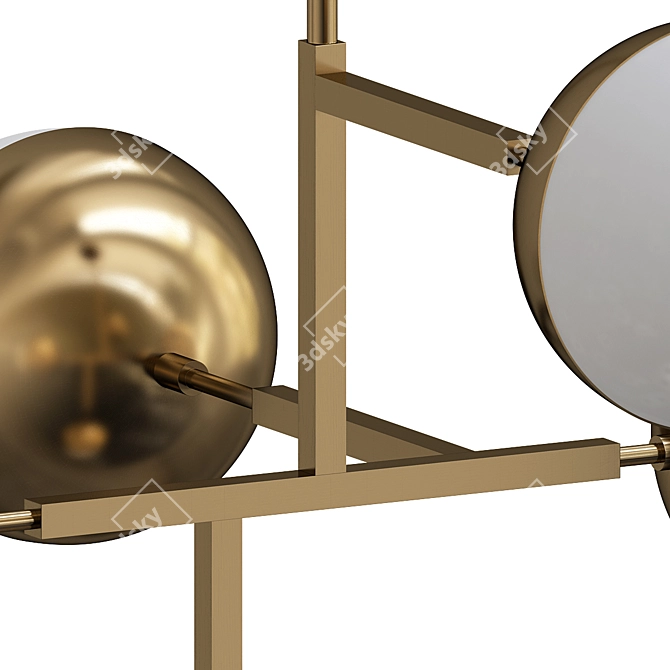 Modern Ball Model Lamp Fixture 3D model image 2