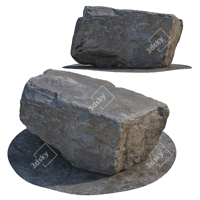 Natural Stone 3D Models Kit 3D model image 3