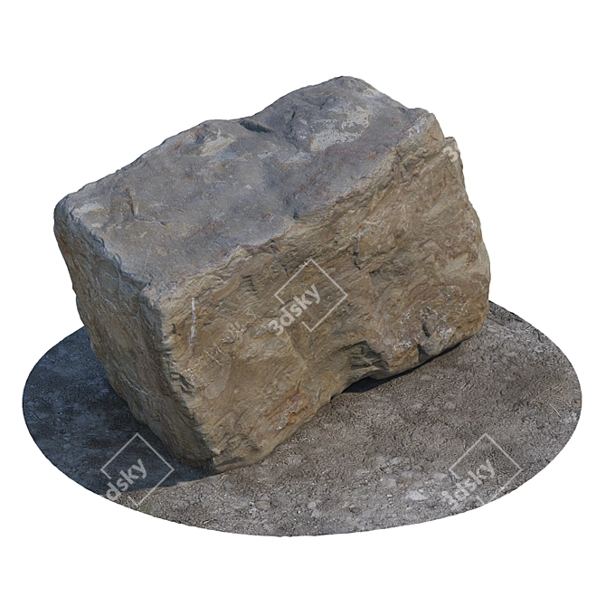 Natural Stone 3D Models Kit 3D model image 4