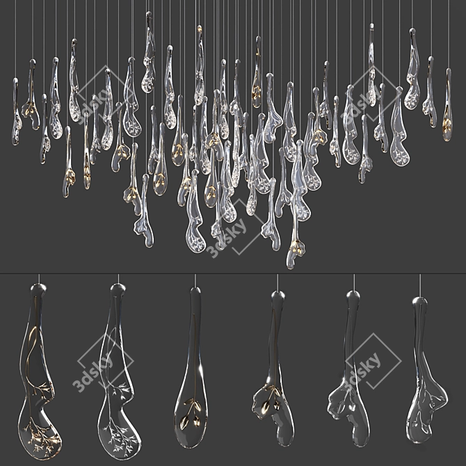 Herbarium Icon Chandelier — Exquisite Lighting 3D model image 4