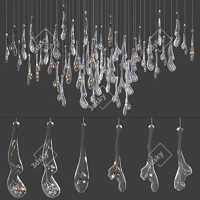 Herbarium Icon Chandelier — Exquisite Lighting 3D model image 5