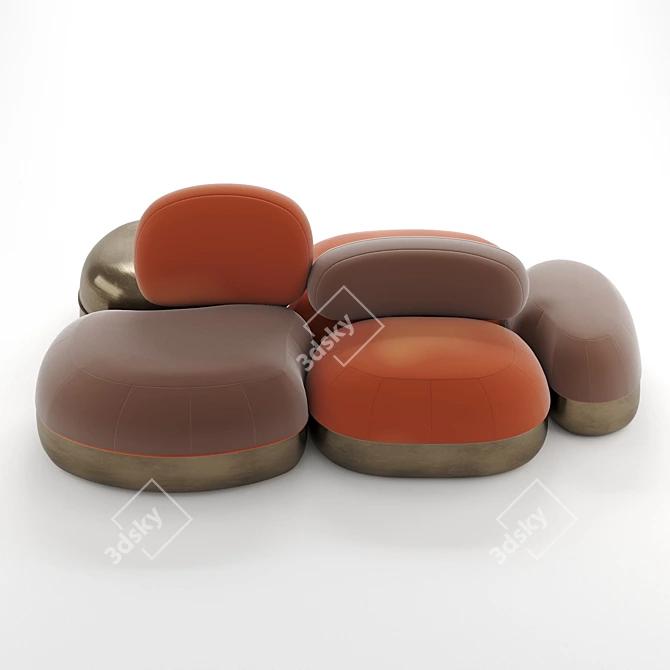 Galactic Sculptural Seating System 3D model image 1