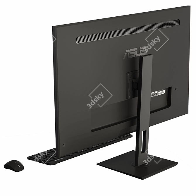 Asus Monitor & Microsoft Accessories 3D model image 3