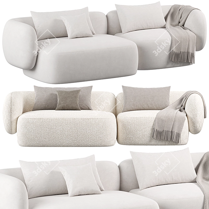 Modern 2015 Mild Sofa Model 3D model image 1